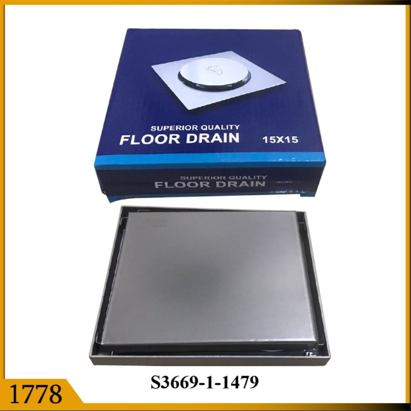 GULLY COVER TILE INSERT TYPE 6*6 SS HEAVY (1778)